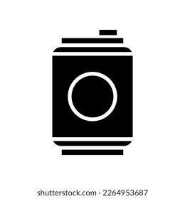 Aluminum can vector icon. Use for poster, banner, web, t-shirt print, bag print, badge, flyer, logo design and more.
