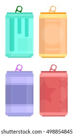 Aluminum can. Vector illustration