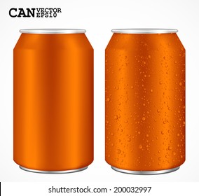 Latas de aluminio, Vector realista
