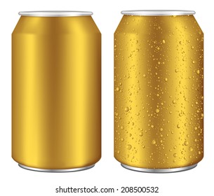 Aluminum cans, Realistic vector 