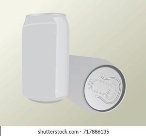 Aluminum cans. vector illustration 