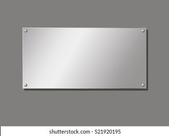 Aluminum Company editable plate fastened with rivets svg