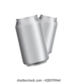 Aluminum drink can template for beer or juice design