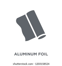 aluminum foil icon. aluminum foil design concept from Kitchen collection. Simple element vector illustration on white background.