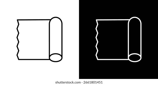 Icono de papel de aluminio en Vector. Logotipo