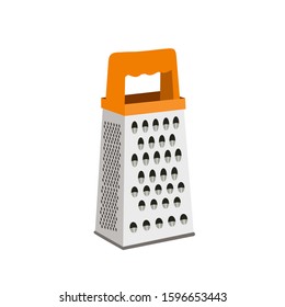 Aluminum grater on a white background