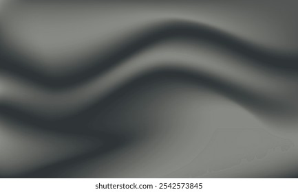 Textura de gradiente gris aluminio con Formas curvas abstractas. Diseño moderno del fondo del movimiento de la atmósfera.