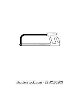 Aluminiumhacksaw-Symbol, Vektorgrafik