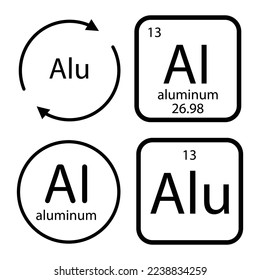 diseño de plantillas vectoriales de iconos de aluminio