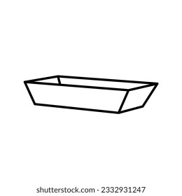 Aluminum perforated bun sheet flat vector illustration on white background..eps