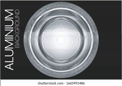 The aluminum reflects the light, sparkling look.