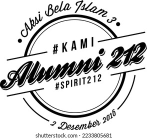 Alumno 212 Aksi Belas Islam 212 Citas islámicas Diseño de camisetas 01