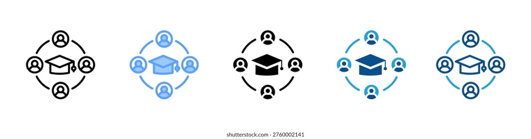 Alumni icon multiple style and collection