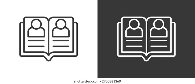 Ícone De Ex-Alunos Define Coleção De Vetores Isolada Em Preto E Branco