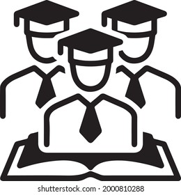 Alumni, postgraduate, student, diploma, education, old grad icon vector