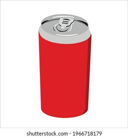 alumunium can soft drink vector design