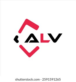 ALV creative minimalist letter logo. ALV unique vector initials alphabet letter logo design
