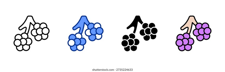 Alveoli icon set multiple style collection