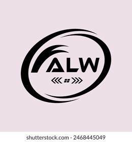 ALW letter logo Design. ALW Simple and modern monogram logo. ALW Abstract Alphabet vector Design.