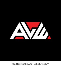 ALW Dreiecksbuchstabe Logo Design mit Dreiecksform. ALW Dreieck Logo Design Monogramm. ALW Dreieck-Vektorlogo-Vorlage mit roter Farbe. ALW Dreieckslogo Einfaches, elegantes und luxuriöses Design.
