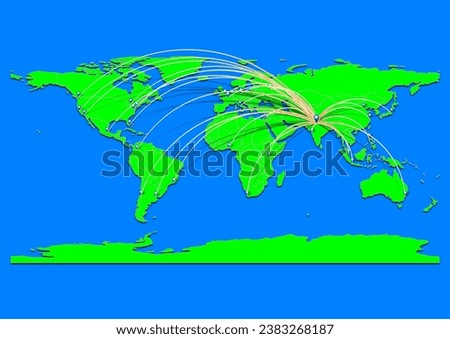 Alwar, India map - Concept map for Alwar, India on World map. Suitable for export concepts. File is suitable for digital editing and prints of all sizes.