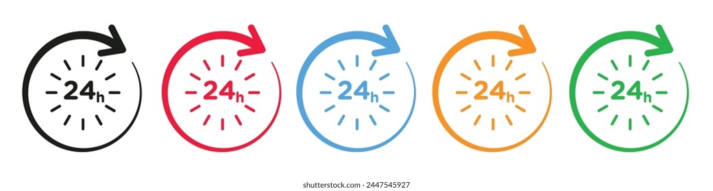 Always Available Customer Support Icon for 24x7 Help Services