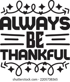 always be thankful vector file