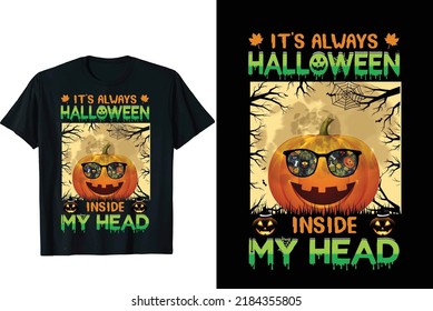 it's always Halloween t-shirt design