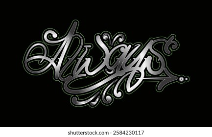 ALWAYS hand lettered style design