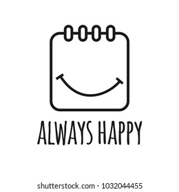 Always Happy Vector Template Design