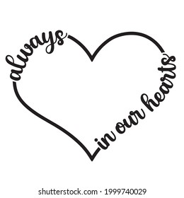 always love in ever hearts logo inspirational positive quotes, motivational, typography, lettering design