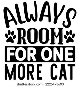 Always Room for One More Cat vector file