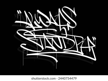 ALWAYS STANDBY word graffiti tag style