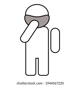 Always use your mask, vector illustration of life after new normal, warning to prevent disease transmission, can be used for logos, mascots, websites etc.
