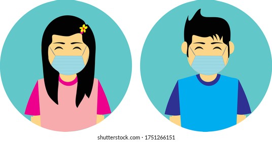 always wear a mask and keep a physical distance. to get ready to welcome new normal covid 19.