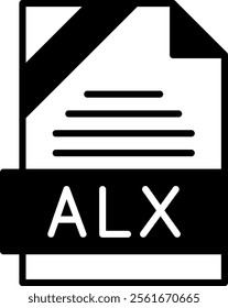 ALX Format Solid Style Icon Design