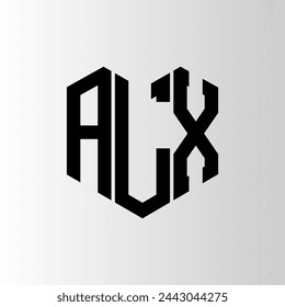 ALX letter logo abstract design. ALX unique design. ALX.
