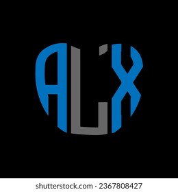 ALX letter logo creative design. ALX unique design.
