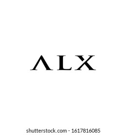 alx letter logo design vector image 