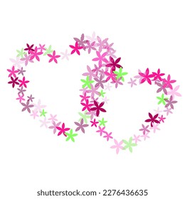 Diseño vectorial de flores abstractas de alyssum. Pequeñas formas de flor de pradera aisladas. Antecedentes de las vacaciones de Semana Santa. Flores modernas Flor primitiva de Alyssum. Días de primavera.