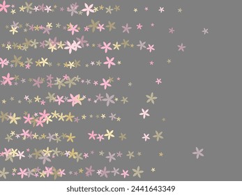 Alyssum stylized flowers vector design. Cute field bloom shapes isolated. Easter holiday backdrop. Colorful flowers Alyssum simplistic bloom. Tabby petals.