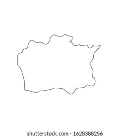 Alytaus region map in Lithuania