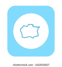 Alytaus region map in Lithuania