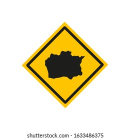 Alytaus region map in Lithuania