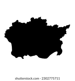 Alytus county map, administrative division of Lithuania. Vector illustration.