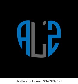 ALZ letter logo creative design. ALZ unique design.
