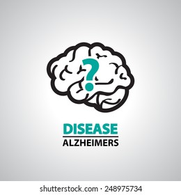 Alzheimer Icon And Symbol  