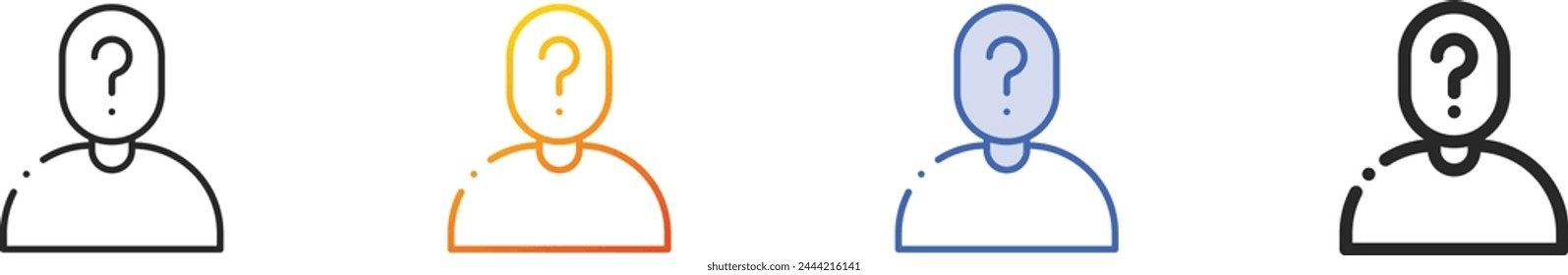 Icono de alzheimer.Diseño lineal delgado, degradado, trazo azul y estilo audaz aislado sobre fondo blanco