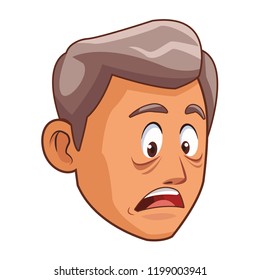 Alzheimer old man face