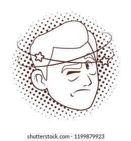Alzheimer old man face